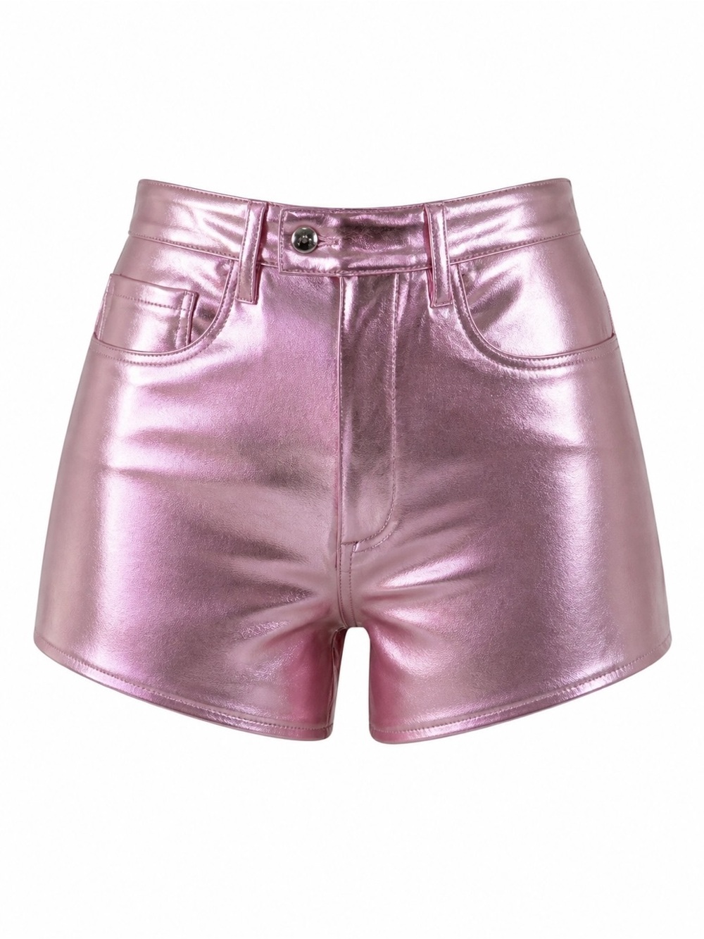 BLANKNYC Pretty Up Metallic Pink High Rise Shorts Size 29 NWT